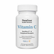 NatuGena Vitamin C | 90 Kapseln - Gepufferter Komplex mit OPC