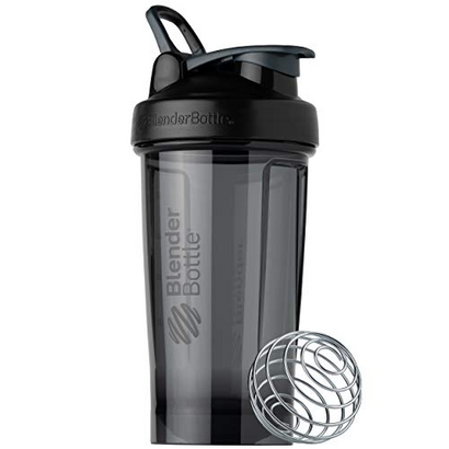 Blender Bottle Pro24 Tritan Protein shaker cup Diet shaker Water Bottle With Blender Ball 500ml - black