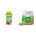 Benefiber 81ct and OLLY 50ct Prebiotic Fiber Gummy Supplements for Digestive Health