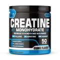 Creatine Monohydrate, Strength, Reduce Fatigue, 100% Pure Creatine, Lean Muscle Building, Supports Muscle Growth, Athletic Performance, Recovery [50 Servings, Orange] Free Shake