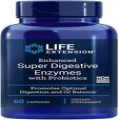 Enhanced Super Digestive Enzymes Probiotic Life Extension Protease/Amalyse 60ct