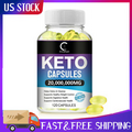 Keto BHB Diet Capsules 20,000,000MG - Fat Burn Weight Loss Detox Carb Blocker