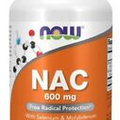 Now Foods NAC N-Acetyl Cysteine 600 mg, Selenium, Molybdenum 100 Capsule