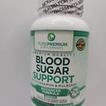 PurePremium Blood Sugar Support Supplement 120 Caps Exp 07/2025