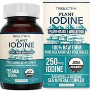 Organic Iodine Supplement from Sea Vegetable Complex, Whole Food & Raw Form