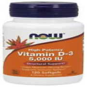 NOW Foods Vitamin D-3, 5000 IU - 120 softgels