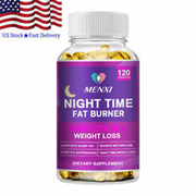 120Pc Night Time Fat Burner Capsules Weight Loss Appetite Suppressant Supplement