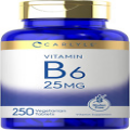 Carlyle Vitamin B6 | 25mg | 250 Tablets | Vegetarian, Non-GMO & Gluten Free Supp