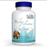 15 Day Cleanse - Gut and Colon Support | Advanced Formula with Fiber 30 Capsules