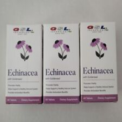 Lot of 3  GSL Echinacea with Goldenseal  60 Tablets Each