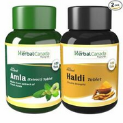 Amla (100 Tablets) + Haldi (100 Tablets) || Healthy Combo Pack