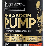KEVIN LEVRONE Shaaboom Pump Black Line Pre-workout Booster | 385g je Behälter | Geschmack: Orange-Mango | Hardcore Pump Training Pulver | Citrulin Koffein Beta Alanin