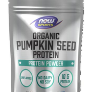 NOW Sports Nutrition, Organic Pumpkin Seed Protein Powder With 10g of Protein, Certified Non-GMO, Unflavored, 1-Pound