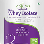 QRA Nature's Velvet Lifecare Whey Protein Isolate (Nviso), Manufactured in USA, 400 g