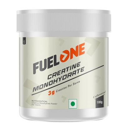 Creatine Monohydrate 100g (Unflavoured, 33 Servings) Micronized & Instantized Formula, Boosts Athletic Performance & Pumps Muscles