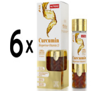 (360 g, 310,45 EUR/1Kg) 6 x (Nutrend Curcumin + Bioperine + Vitamin D - 60 caps
