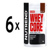 (5400 g, 29,14 EUR/1Kg) 6 x (Nutrend Whey Core, Chocolate & Cocoa - 900g)