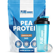 Pure Vegan Protein 5Kg Pea Protein Isolate Vegan Protein Powder + Free Shaker