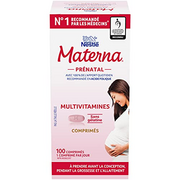 Materna Nestle Prenatal Postpartum Vitamin & Mineral Supplement 100 Tablets