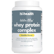 Hi-Health Udder Bliss Whey Protein Complex Powder, Blend of Bioavailable Whey Protein Concentrate and Isolate with Added Glutamine, Vanilla (2 Pounds)