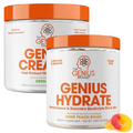 Genius Fitness Essentials Bundle: Hydrate Electrolyte Mix & Micronized Creatine Monohydrate Powder