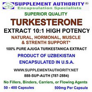 TURKESTERONE 10:1 EXTRACT POWDER CAPSULES - 100ct Bag - SUPER FRESH! - NEW!