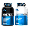 EVL EVLTest + Creatine1000 120ct: Male Performance Duo, Strength, Recovery, Test