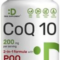 CoQ10 200mg & PQQ 200mcg for Antioxidant Energy, Brain, & Heart Health 240 Caps