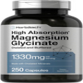 Buffered Magnesium Glycinate | 1330Mg | 250 Capsules | with Chelated Minerals |
