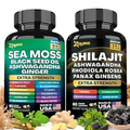 Zoyava Dynamic Vitality Bundle Sea Moss 7000mg Black Seed Oil 4000mg Ashwagandha