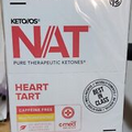 Pruvit Keto OS Nat Ketones Decaf Caffeine Free Heart Tart 20 Packs Box
