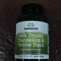 Swanson, Milk Thistle Dandelion & Yellow Dock, 120 Capsules (EXP 11/2025)