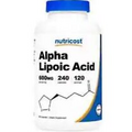 NUTRICOST Alpha Lipoic Acid - 600mg Serving/120 Servings- 240 Caps - EXP 8/2025