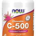 Now Foods C-500 ORANGE, 100 Chewable Tablets - Antioxidant Protection