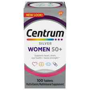 Centrum Silver Women 50+ Multivitamin Supplement 100 Tablets