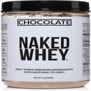 Naked Whey 1LB - All Natural Grass Fed Whey Protein Powder, Organic Chocolate, a