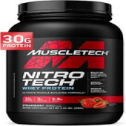 Muscletech Whey Protein Powder (Strawberry, 2.2 Pound) - Nitro-Tech Muscle Build