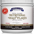 Lewis Labs Nutritional Yeast Flakes Seasoning Nooch for Vegan Cheese Powder 1 lb