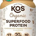 KOS Organic Plant Protein - Chocolate Peanut Butter 20 g protein 20.6 oz 05/25