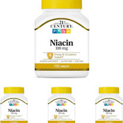 Niacin Tablets, 100 Mg, 110 Count (Pack of 4)