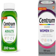 Adult Multivitamin 200 Count Silver Women'S Multivitamin for Women 50 plus 100 C