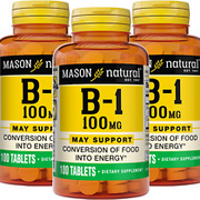 Vitamin B1 (Thiamin) 100 Mg - Healthy Conversion of Food into Energy, Supports N