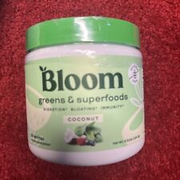 BLOOM Greens And Super foods Coconut 6.51 oz Exp 4/25