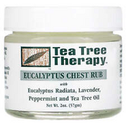 4 X Tea Tree Therapy, Eucalyptus Chest Rub, 2 oz (57 g)
