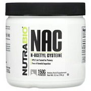 3 X Nutrabio Labs, NAC, N-Acetyl Cysteine, 5.3 oz (150 g)
