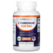 3 X Vitamatic, L-Threonine, 500 mg , 120 Vegetable Capsules
