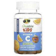 3 X Lifeable, Kids Vitamin C + Echinacea Gummies, Natural Citrus, 125 mg, 60 Gum