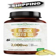 Organic Black Seed Oil 2000mg - 60 Softgel Capsules (Non-GMO) Premium Cold-Press