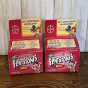 2 Pack Flintstones Childrens with Iron Chewable Multivitamin 70ct each