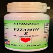 Vitamin E 1000i.u, antioxidant- 60, 120, 180 or 240 soft gels.
